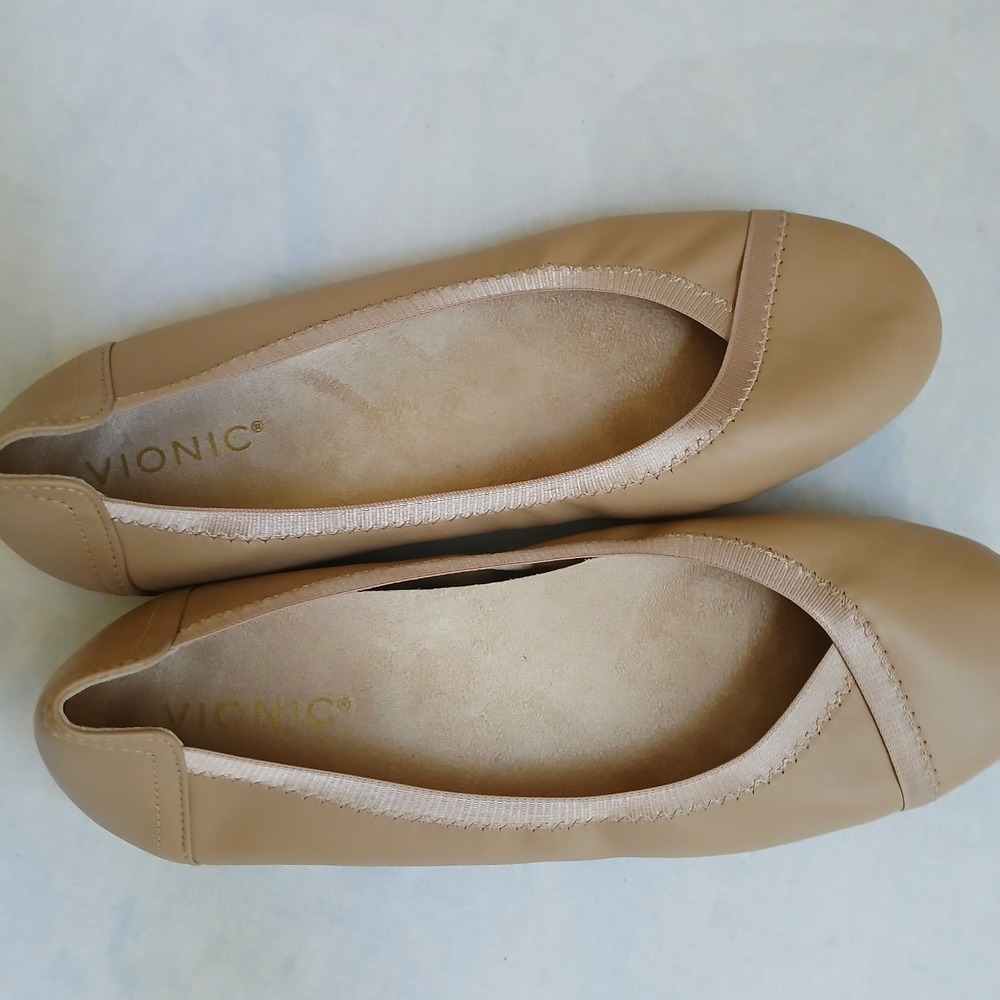 Vionic Tan Flats - Picture 7 of 11